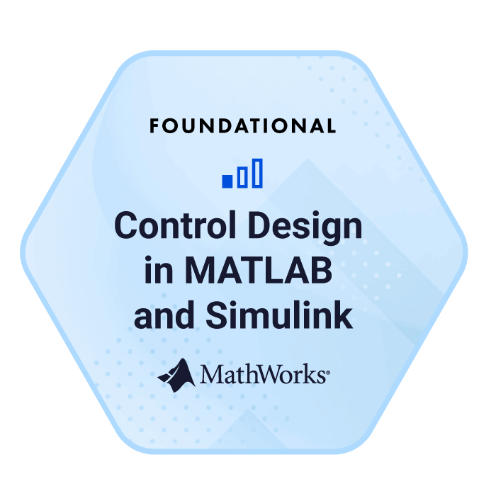 Control Design in MATLAB and Simulink badge